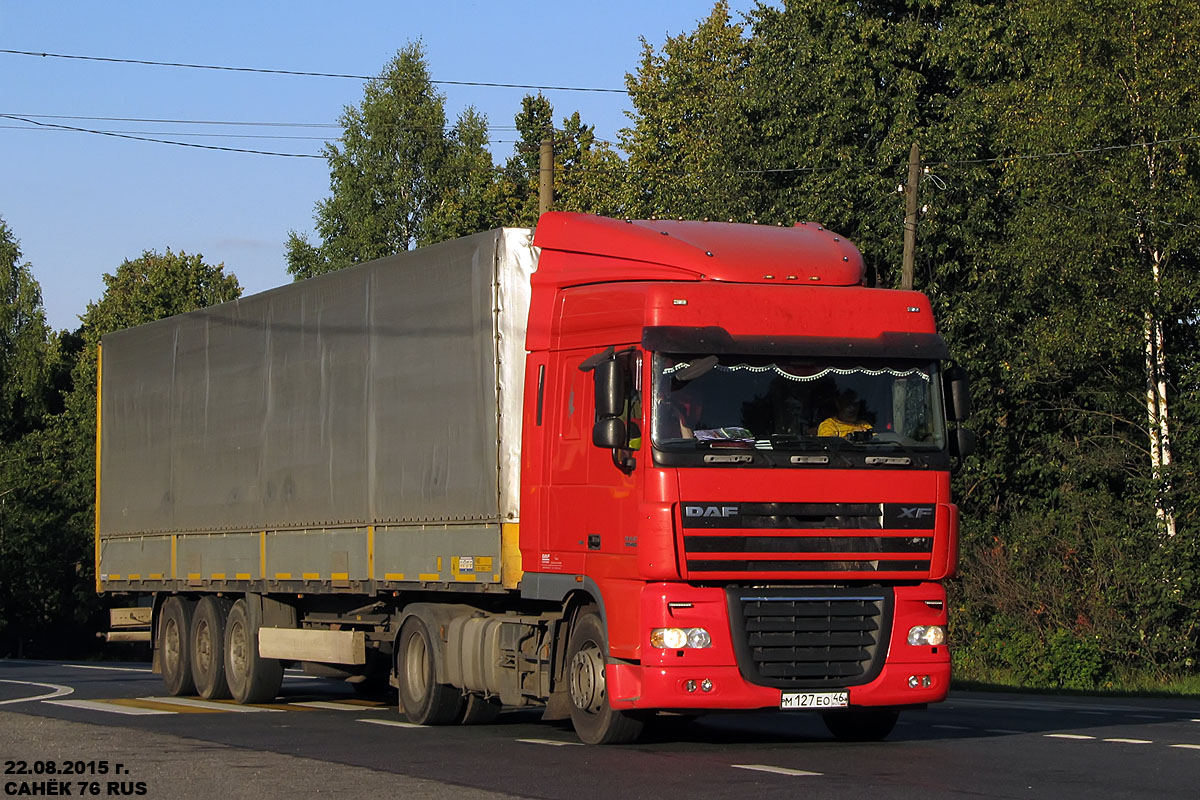 Курская область, № М 127 ЕО 46 — DAF XF105 FT