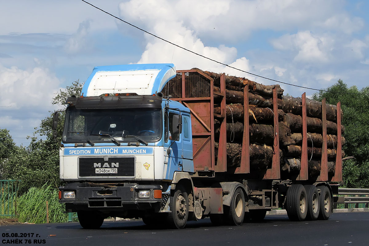 Московская область, № Н 348 ОК 750 — MAN F90 (общая модель)