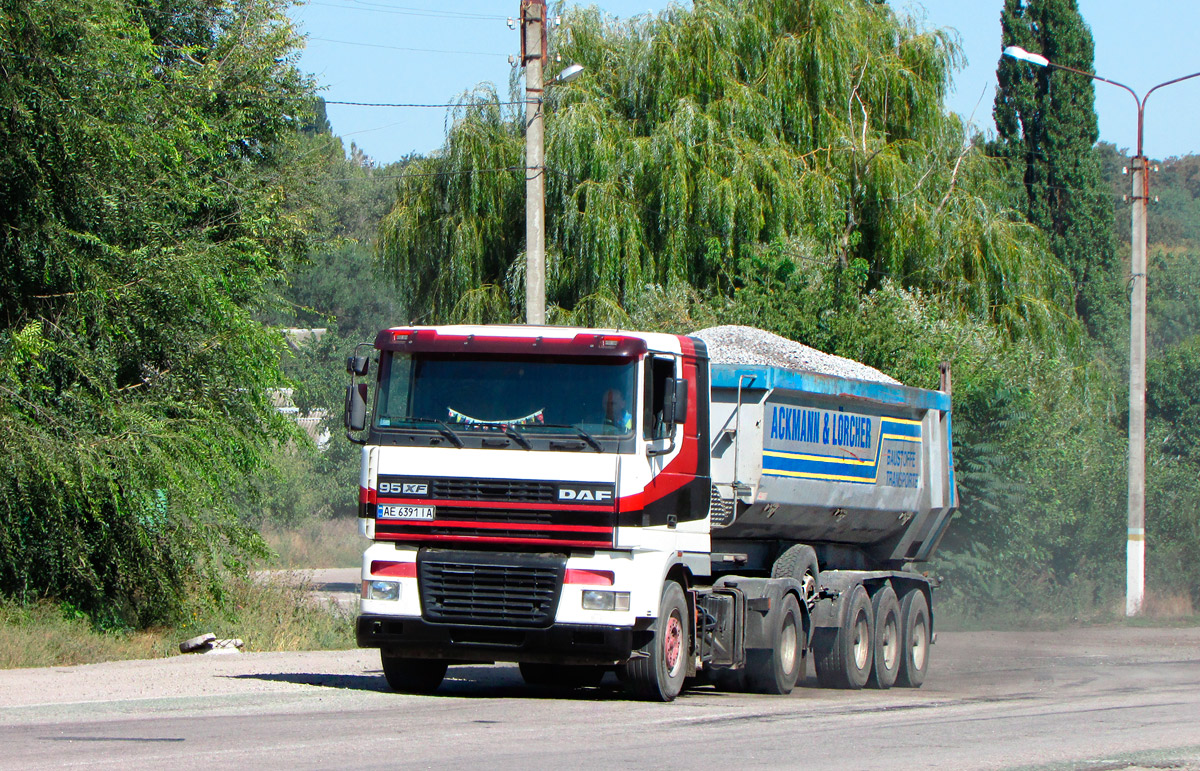 Днепропетровская область, № АЕ 6391 ІА — DAF 95XF FT