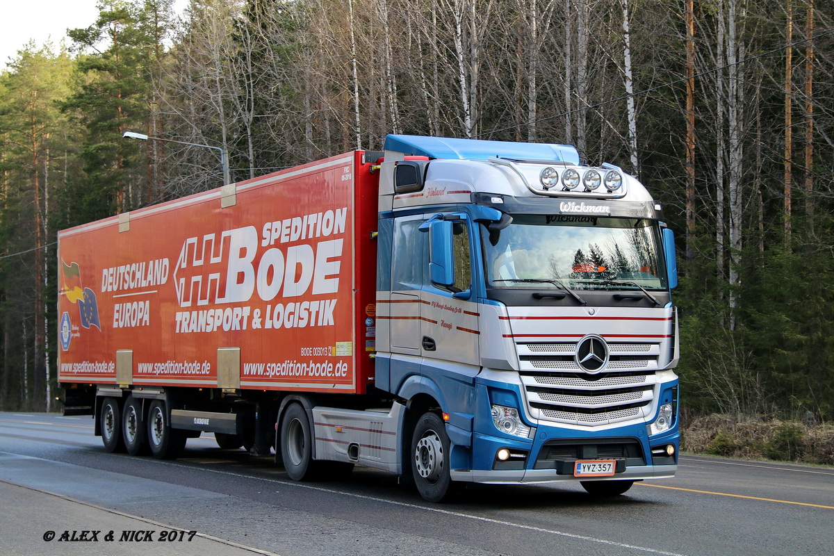 Финляндия, № YVZ-357 — Mercedes-Benz Actros ('2011)