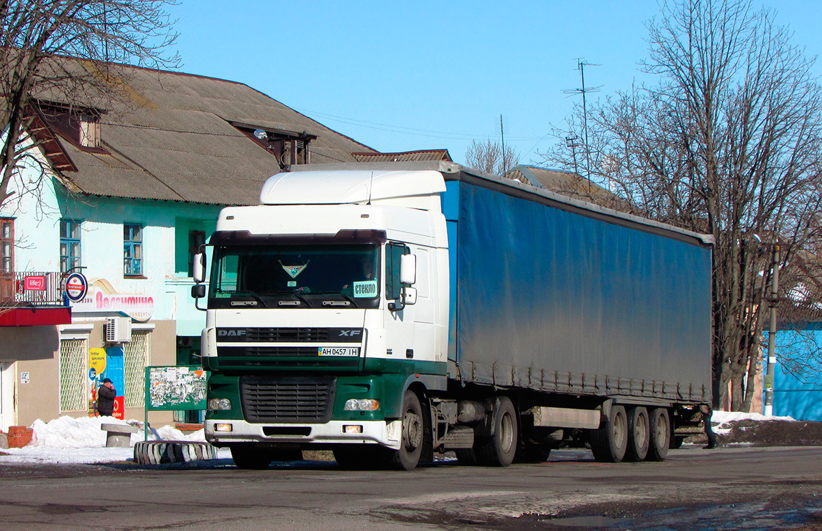 Донецкая область, № АН 0457 ІН — DAF XF105 FT