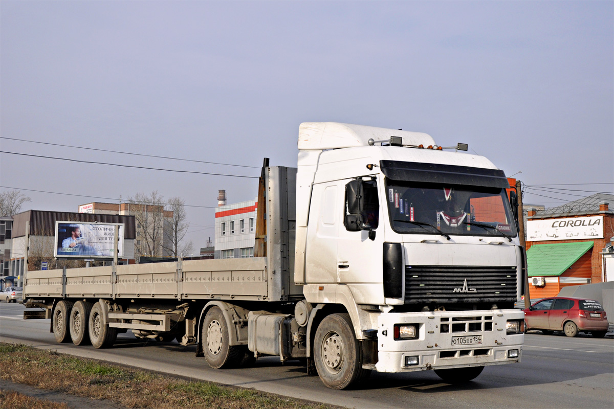 Новосибирская область, № О 105 ЕХ 154 — МАЗ-5440 (общая модель)