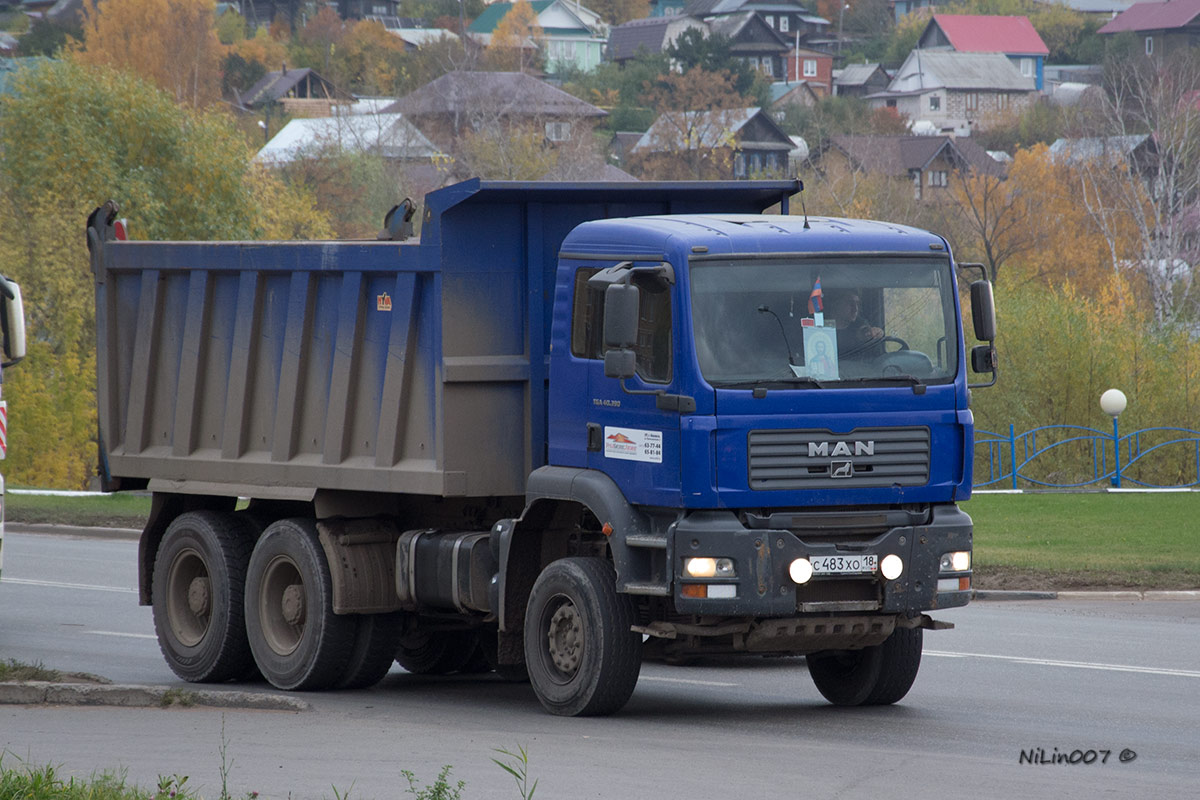 Удмуртия, № С 483 ХО 18 — MAN TGA 40.390