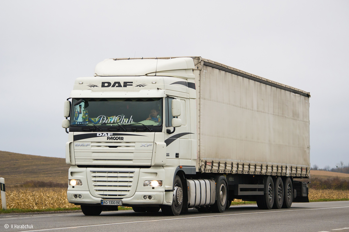 Закарпатская область, № АО 1300 ВЕ — DAF XF105 FT