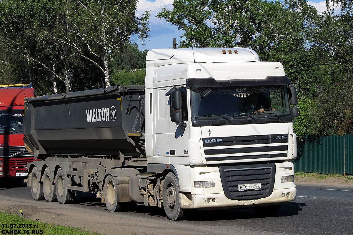 Москва, № Н 760 ХХ 77 — DAF XF105 FT