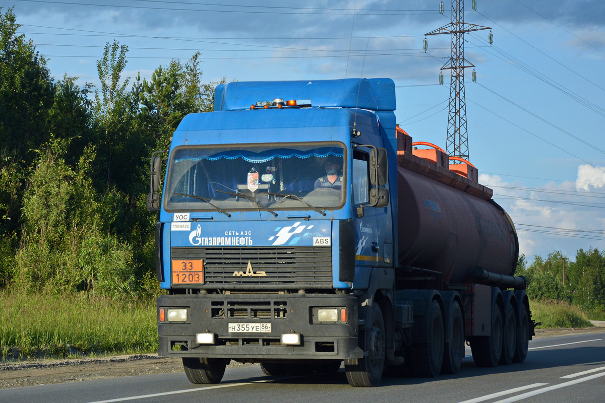 Ханты-Мансийский автоном.округ, № Н 355 УЕ 86 — МАЗ-6430A8