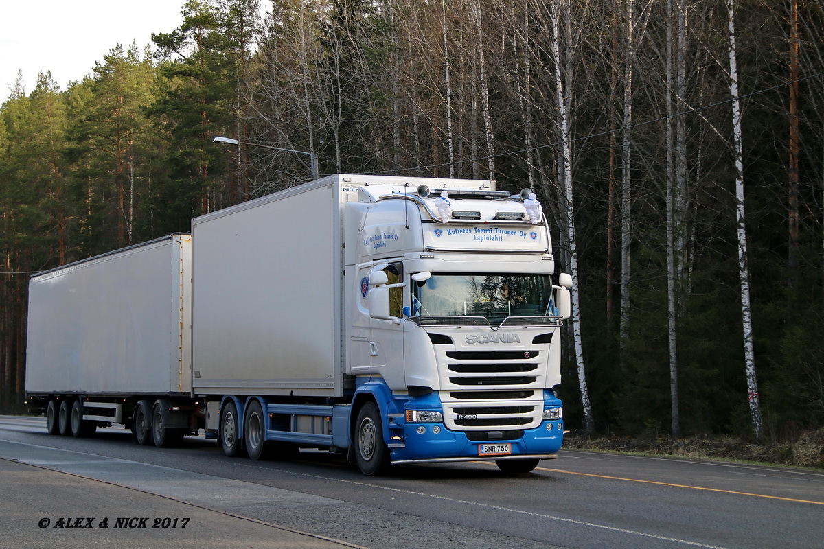 Финляндия, № SNR-750 — Scania ('2013) R490