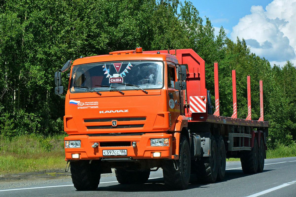 Ханты-Мансийский автоном.округ, № С 597 СС 186 — КамАЗ-53504-46