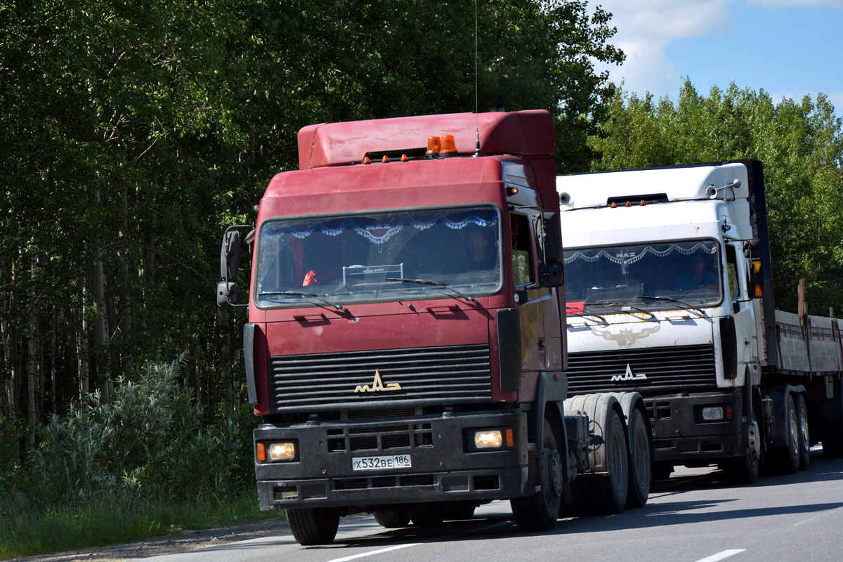 Ханты-Мансийский автоном.округ, № Х 532 ВЕ 186 — МАЗ-6430A8