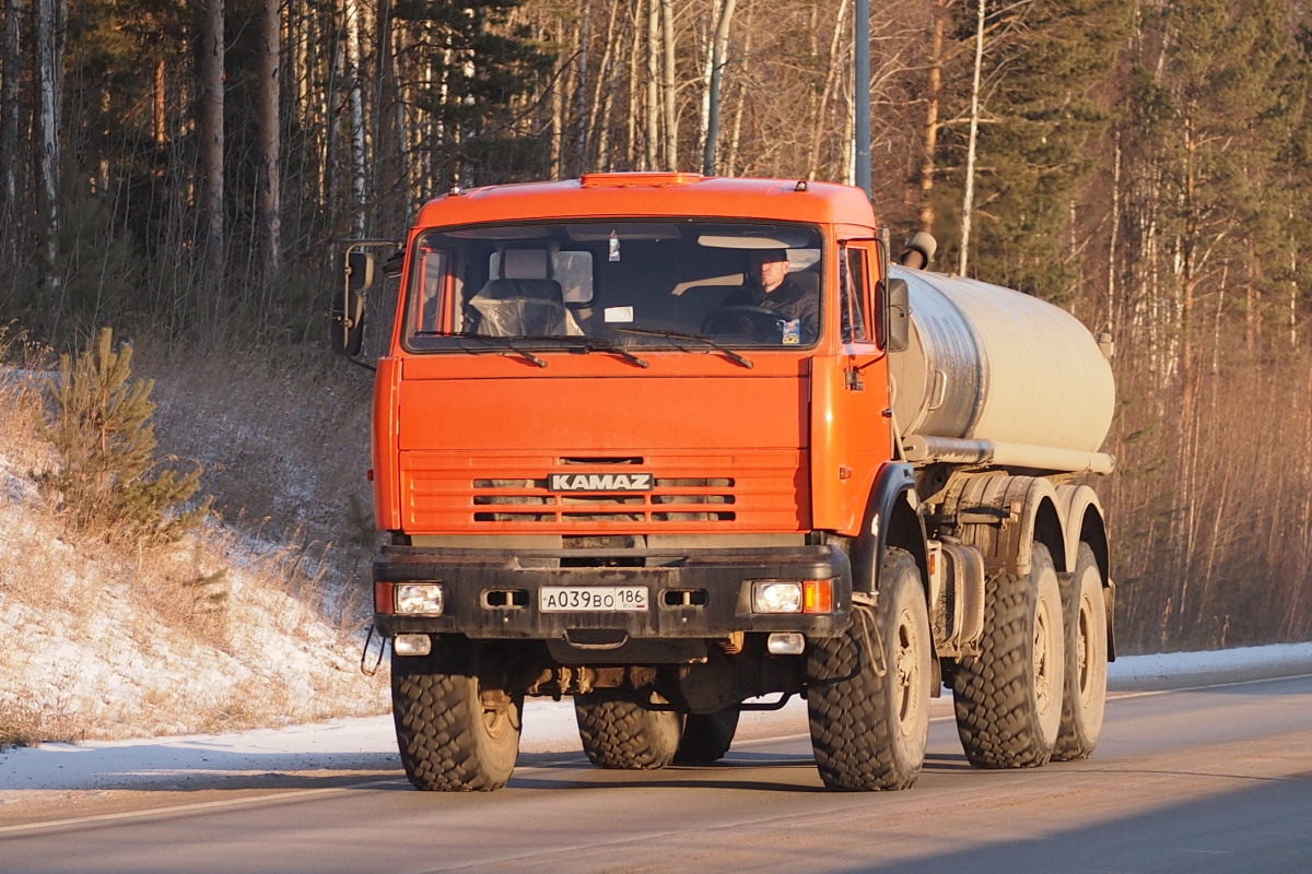 Ханты-Мансийский автоном.округ, № А 039 ВО 186 — КамАЗ-43118 (общая модель)