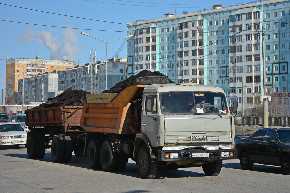 Саха (Якутия), № Р 653 ВО 14 — КамАЗ-55111-01 [55111A]