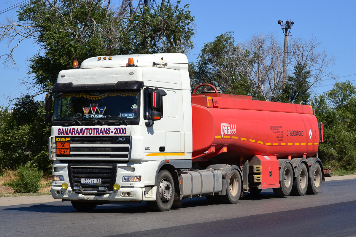 Самарская область, № Т 380 ЕТ 163 — DAF XF105 FT