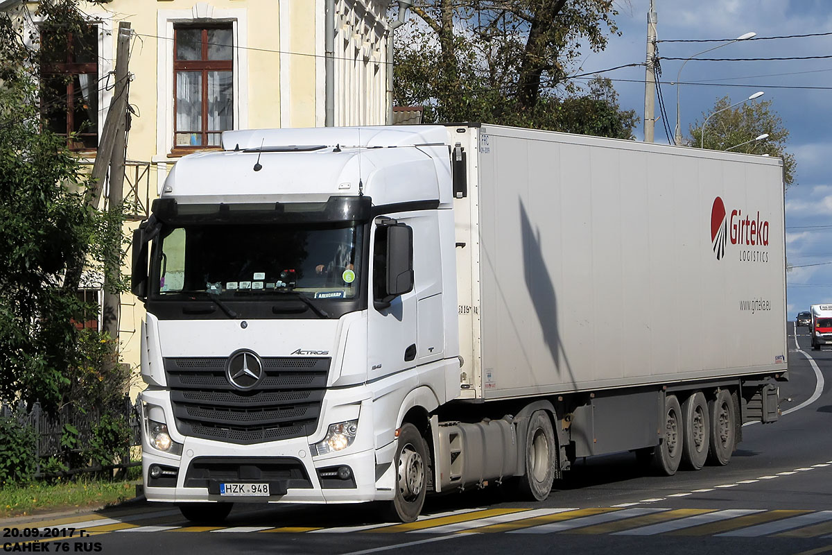 Литва, № HZK 948 — Mercedes-Benz Actros ('2011) 1845