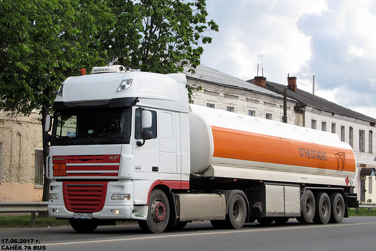 Рязанская область, № Е 059 СА 62 — DAF XF105 FT