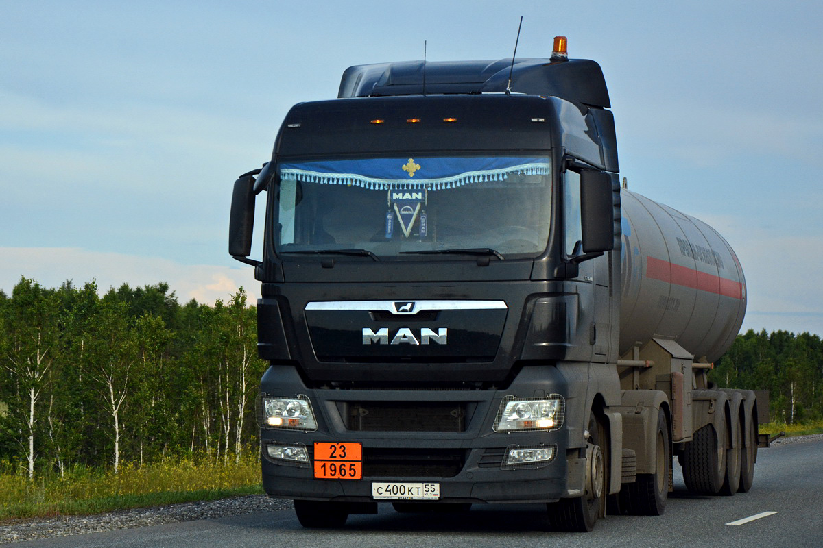 Омская область, № С 400 КТ 55 — MAN TGX ('2007) 18.400