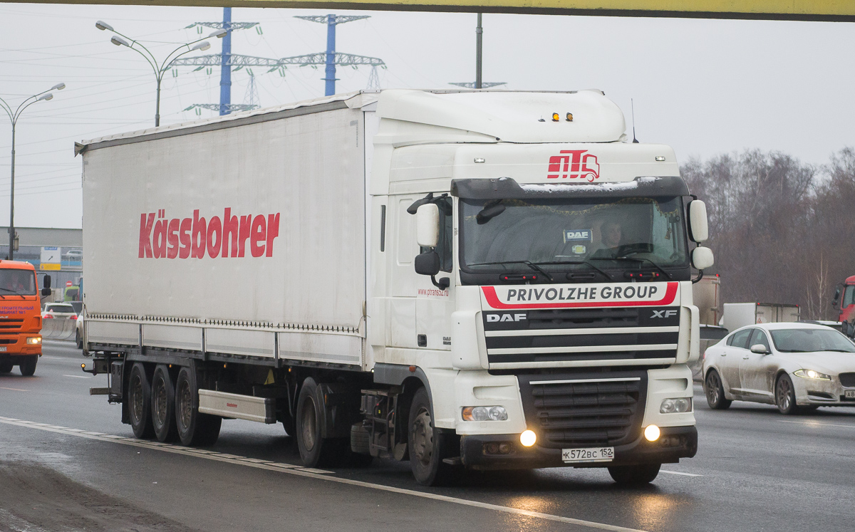 Нижегородская область, № К 572 ВС 152 — DAF XF105 FT