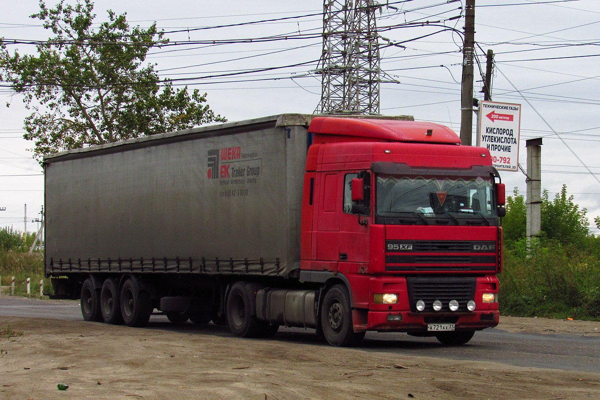 Ивановская область, № А 721 АХ 37 — DAF 95XF FT