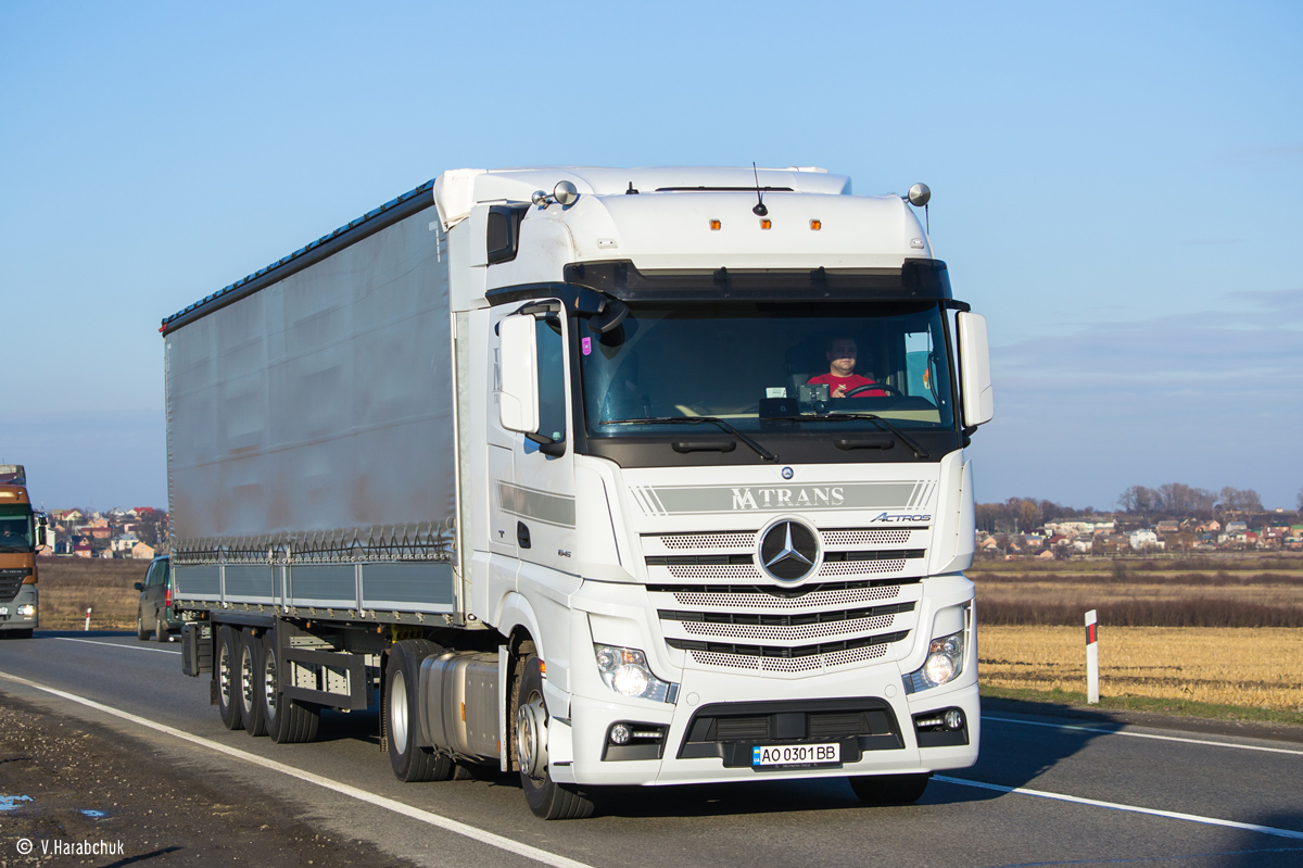 Закарпатская область, № АО 0301 ВВ — Mercedes-Benz Actros ('2011) 1845