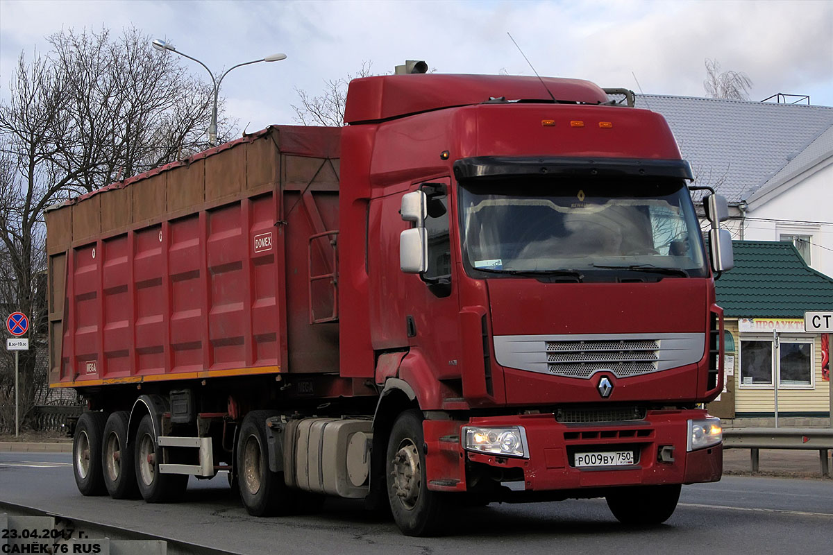 Московская область, № Р 009 ВУ 750 — Renault Premium ('2006)