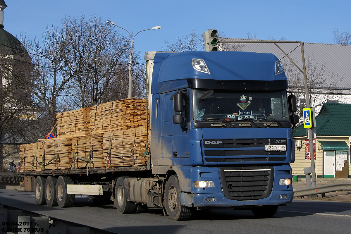 Вологодская область, № В 347 ВВ 35 — DAF XF105 FT