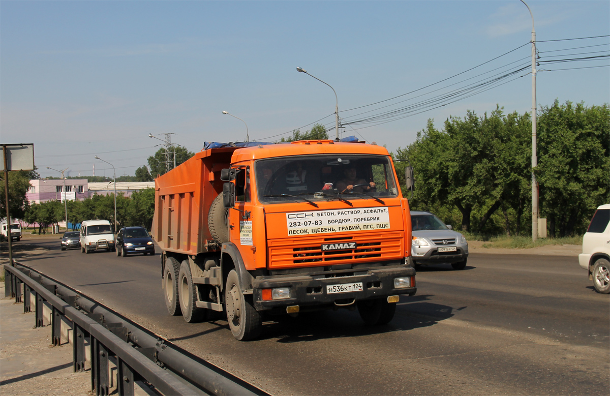 Красноярский край, № Н 536 КТ 124 — КамАЗ-65115 [651150]