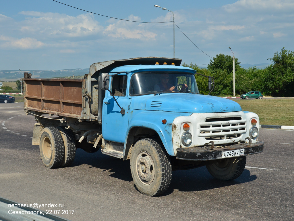 Севастополь, № А 743 ВУ 92 — ЗИЛ-495710