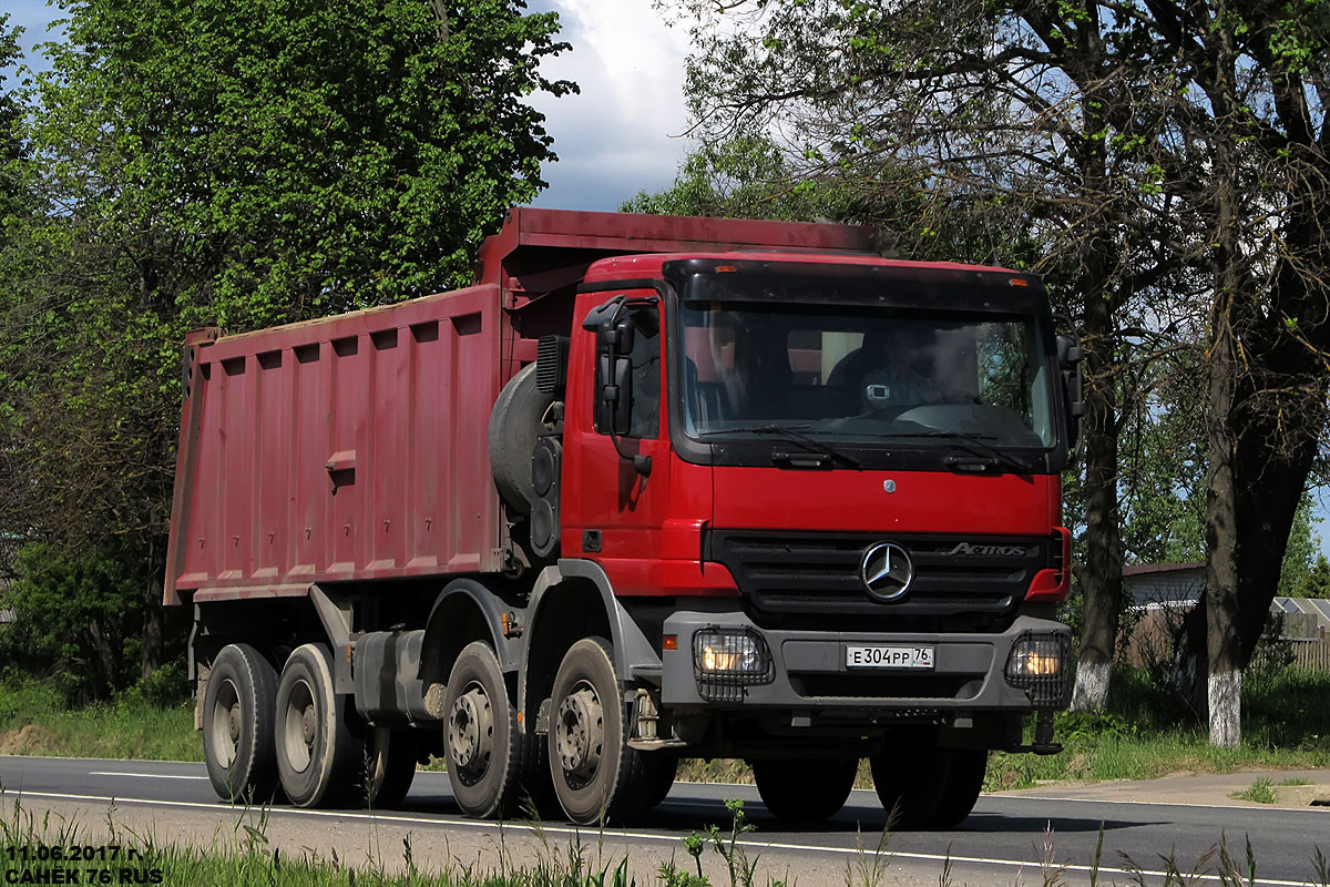 Ярославская область, № Е 304 РР 76 — Mercedes-Benz Actros ('2003) 4141