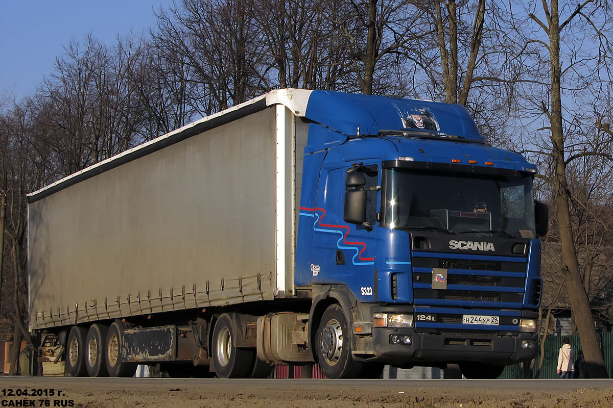 Архангельская область, № Н 244 УР 29 — Scania ('1996) R124L