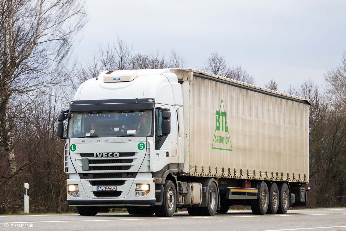 Закарпатская область, № АО 1444 ВК — IVECO Stralis ('2007) 450