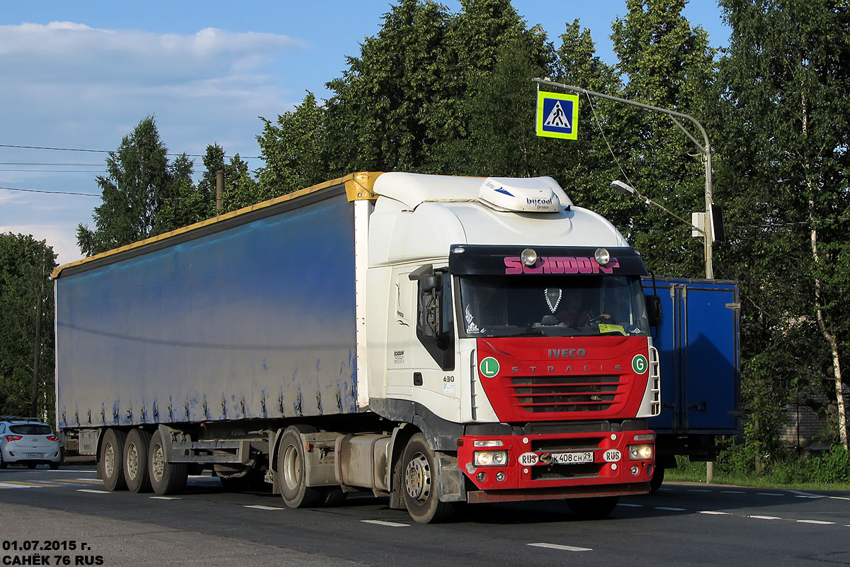 Архангельская область, № К 408 СН 29 — IVECO Stralis ('2002) 430