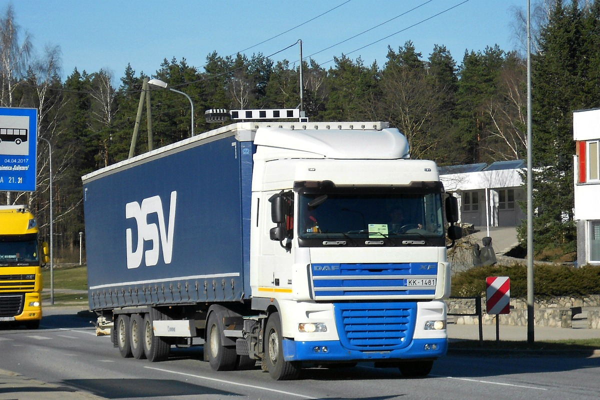 Латвия, № KK-1481 — DAF XF105 FT