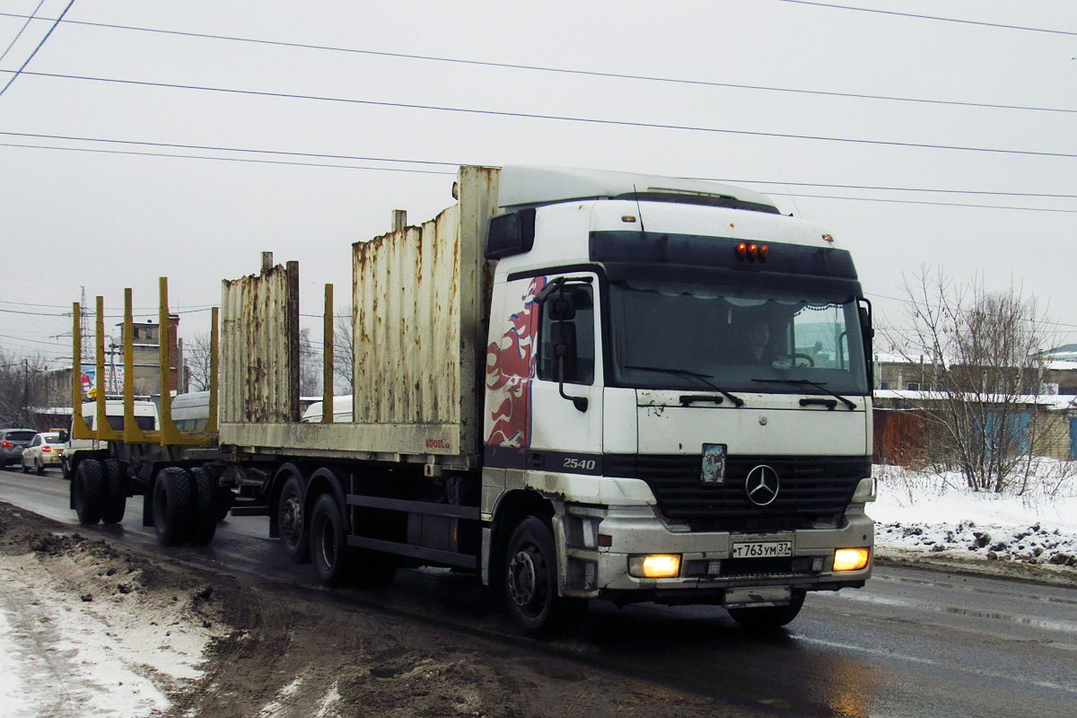 Ивановская область, № Т 763 УМ 37 — Mercedes-Benz Actros ('1997) 2540