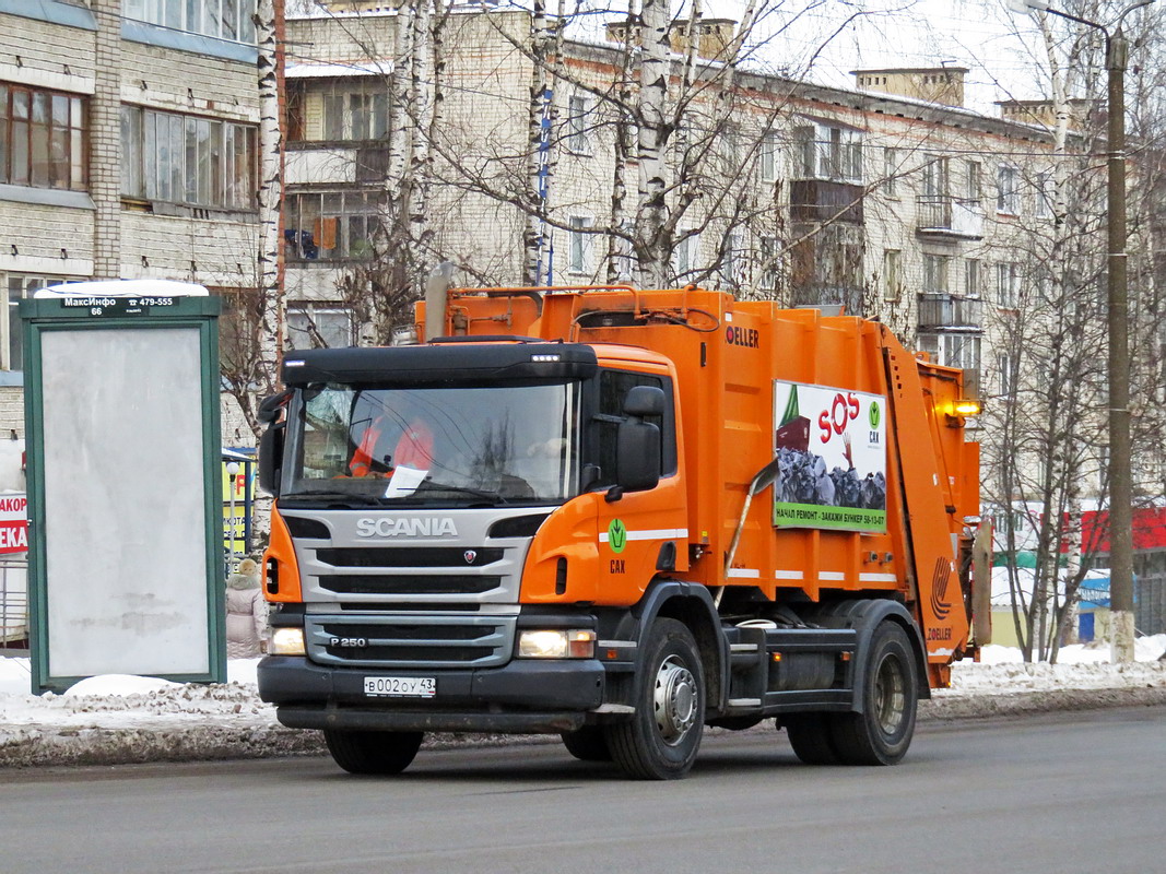 Кировская область, № В 002 ОУ 43 — Scania ('2011) P250