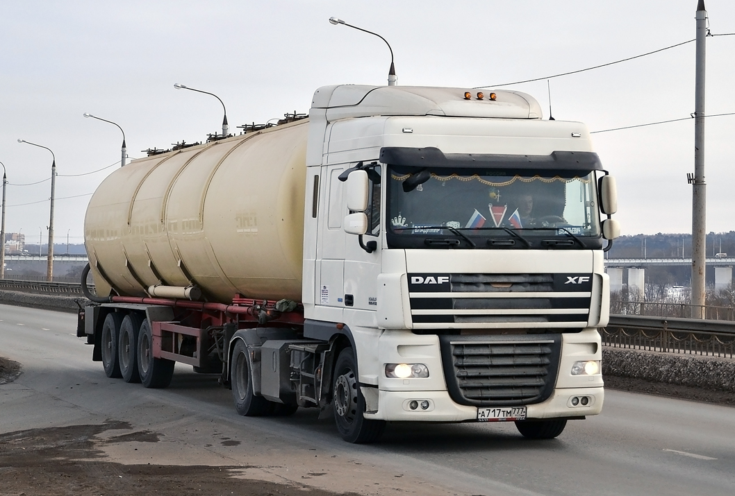 Москва, № А 717 ТМ 777 — DAF XF105 FT