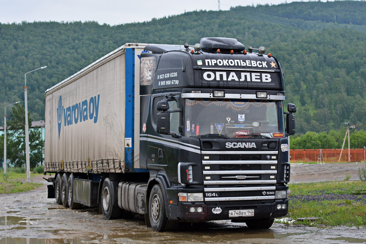 Кемеровская область, № А 748 ВХ 142 — Scania ('1996) R164L