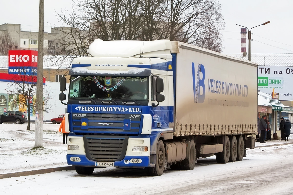 Черновицкая область, № СЕ 6457 ВН — DAF XF105 FT