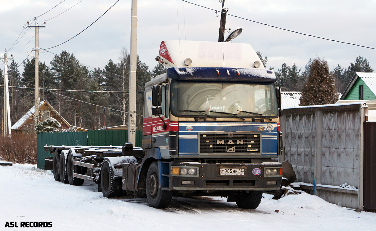 Ленинградская область, № Т 985 НК 47 — MAN F2000 (общая модель)