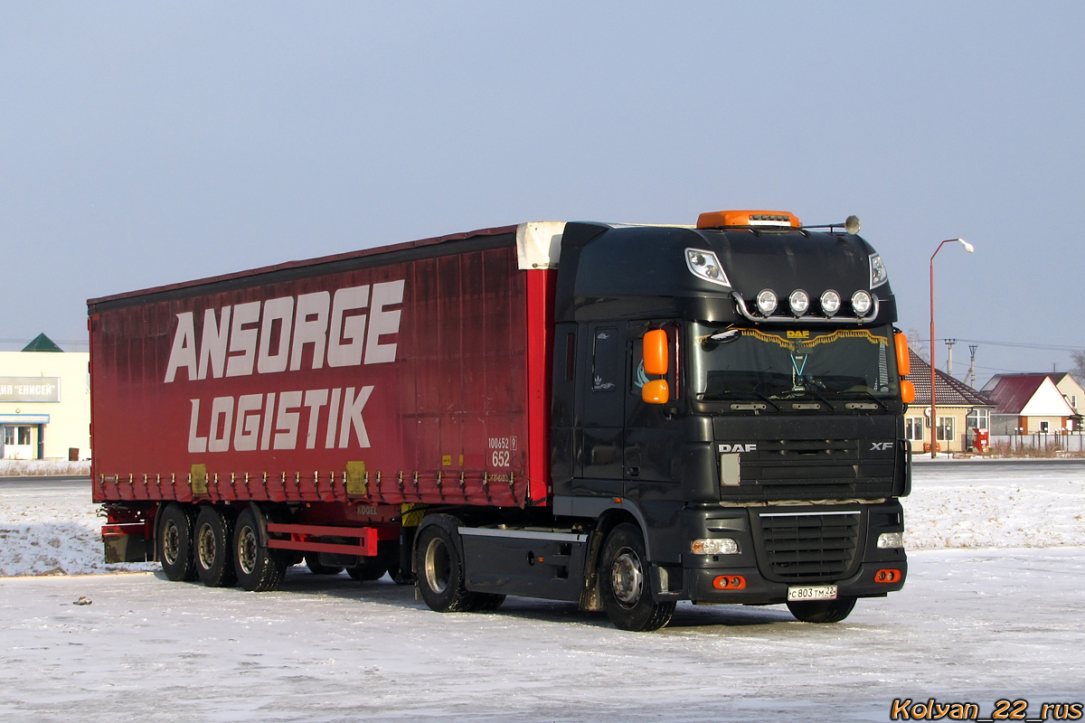 Алтайский край, № С 803 ТМ 22 — DAF XF105 FT