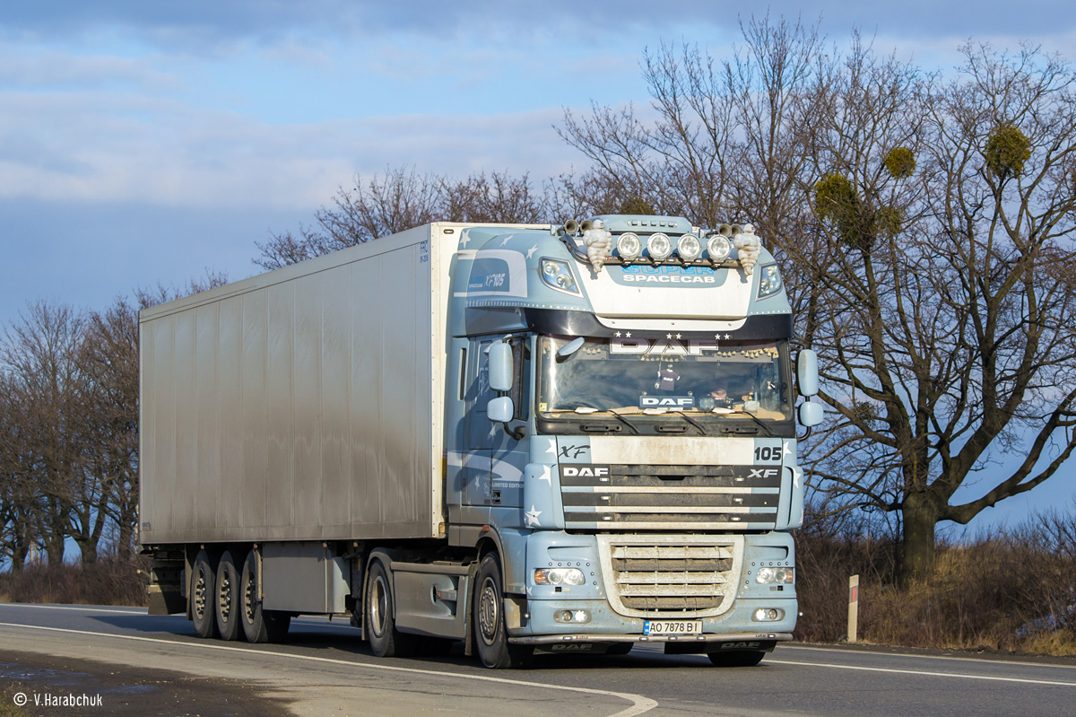 Закарпатская область, № АО 7878 ВІ — DAF XF105 FT; DAF FT XF105 "Blue Edition" (Львовская область)