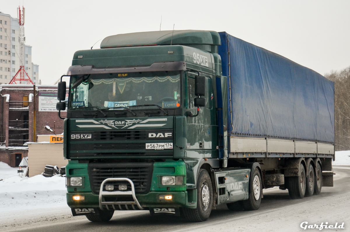 Кемеровская область, № Р 567 РМ 174 — DAF 95XF FT