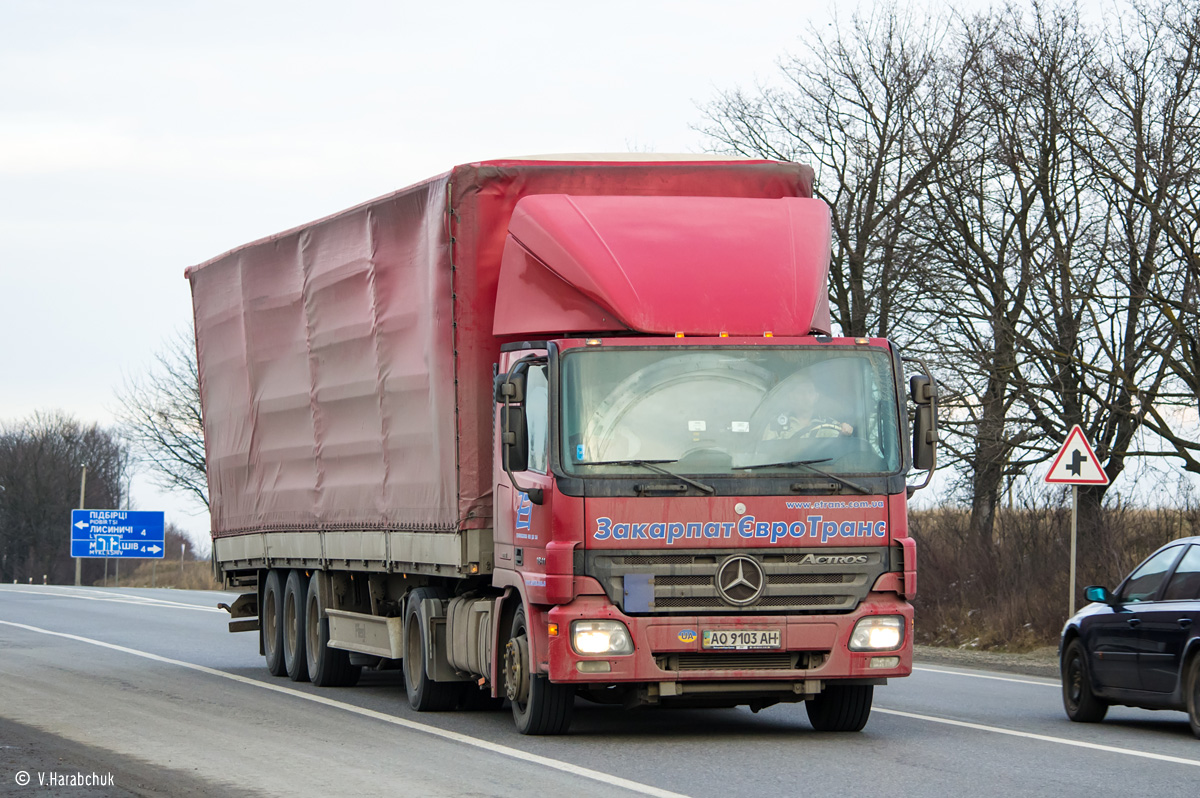 Закарпатская область, № АО 9103 АН — Mercedes-Benz Actros ('2003) 1841