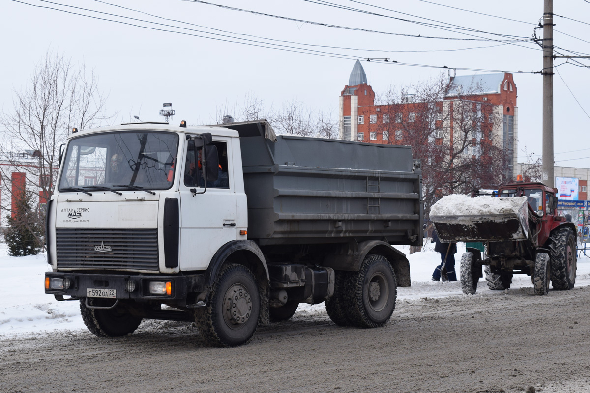 Алтайский край, № Т 592 ОА 22 — МАЗ-555102