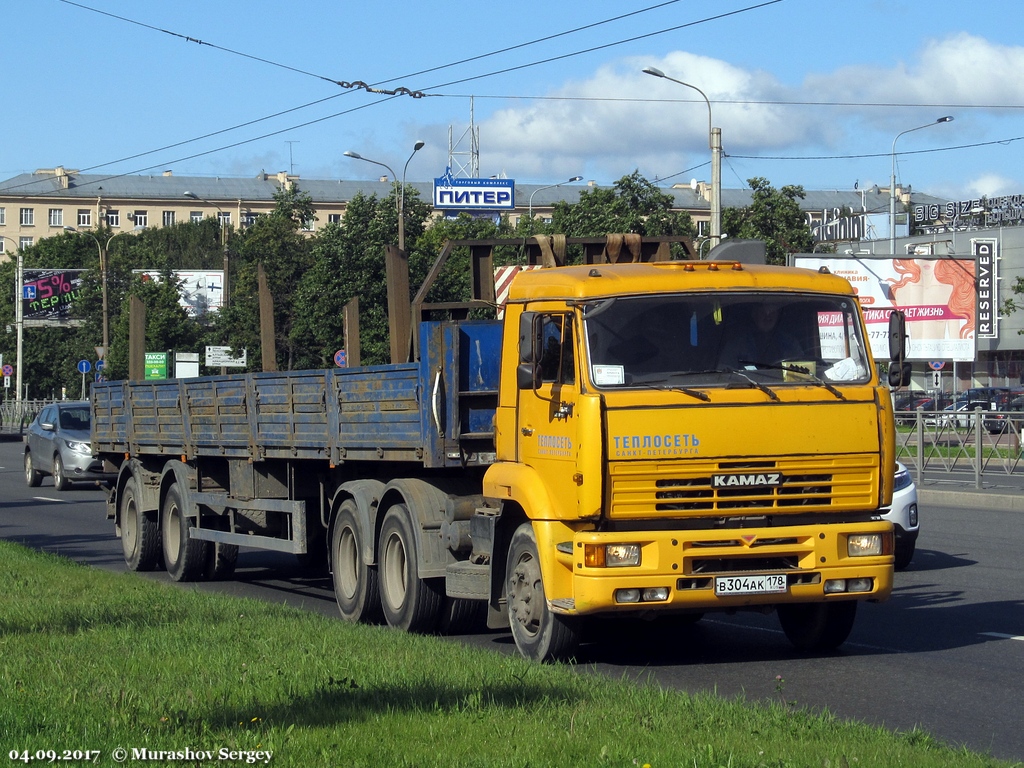 Санкт-Петербург, № В 304 АК 178 — КамАЗ-65116-62