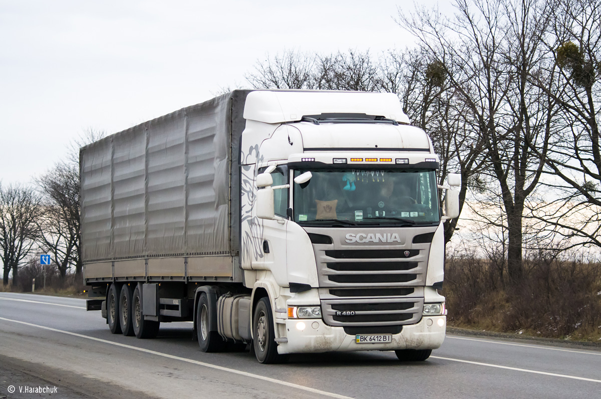 Ровненская область, № ВК 6412 ВІ — Scania ('2013) R480