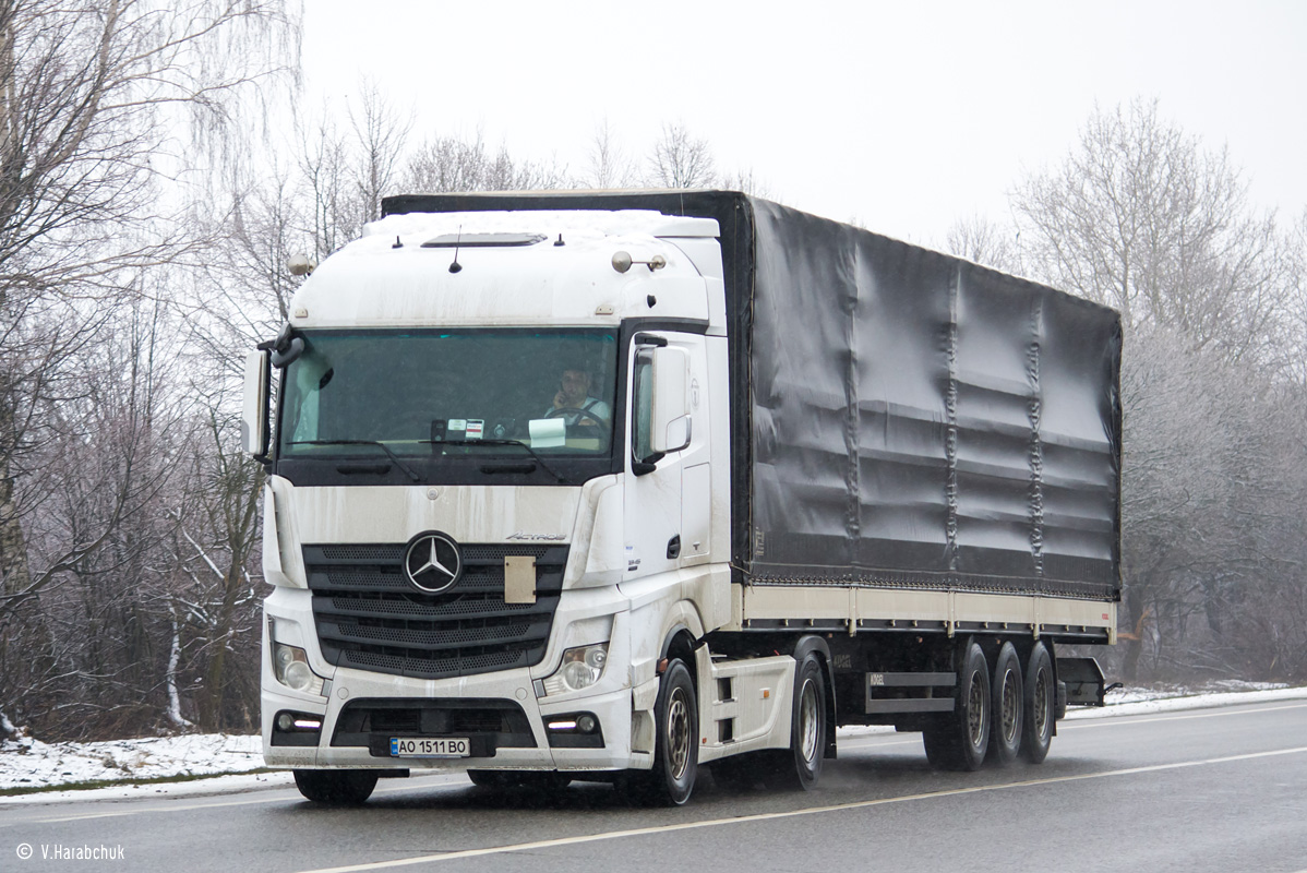 Закарпатская область, № АО 1511 ВО — Mercedes-Benz Actros ('2011) 1845