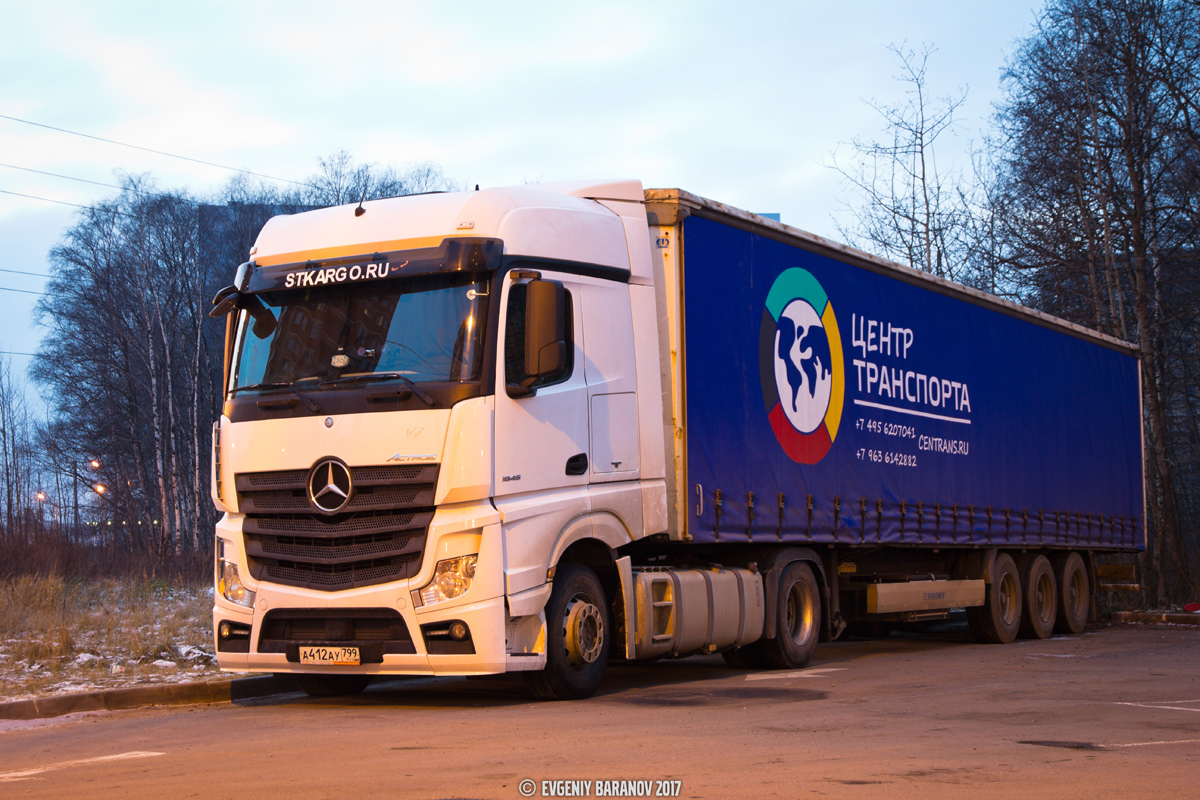 Москва, № А 412 АУ 799 — Mercedes-Benz Actros ('2011) 1845