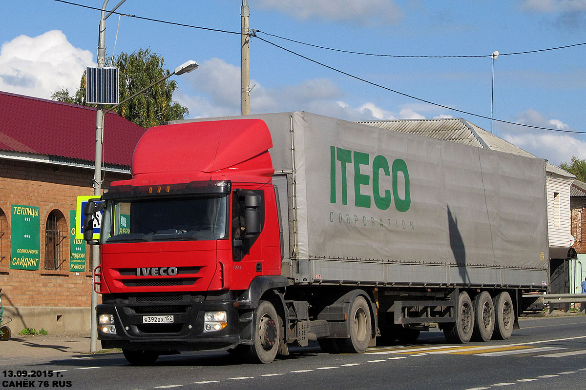 Нижегородская область, № В 392 ВХ 152 — IVECO Stralis ('2007) 350