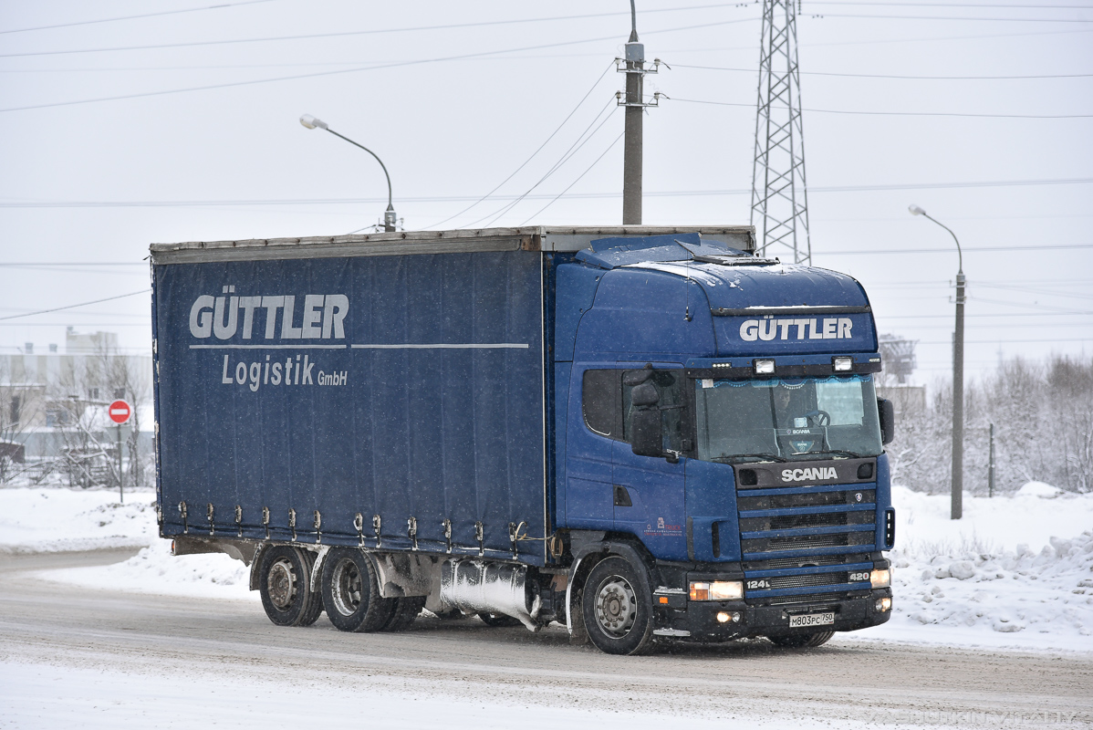 Московская область, № М 803 РС 750 — Scania ('1996) R124L