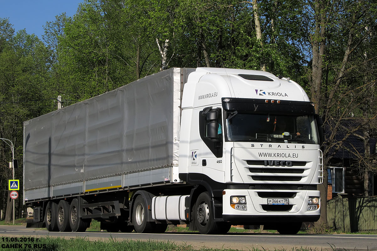 Калининградская область, № Р 366 КТ 39 — IVECO Stralis ('2007) 450