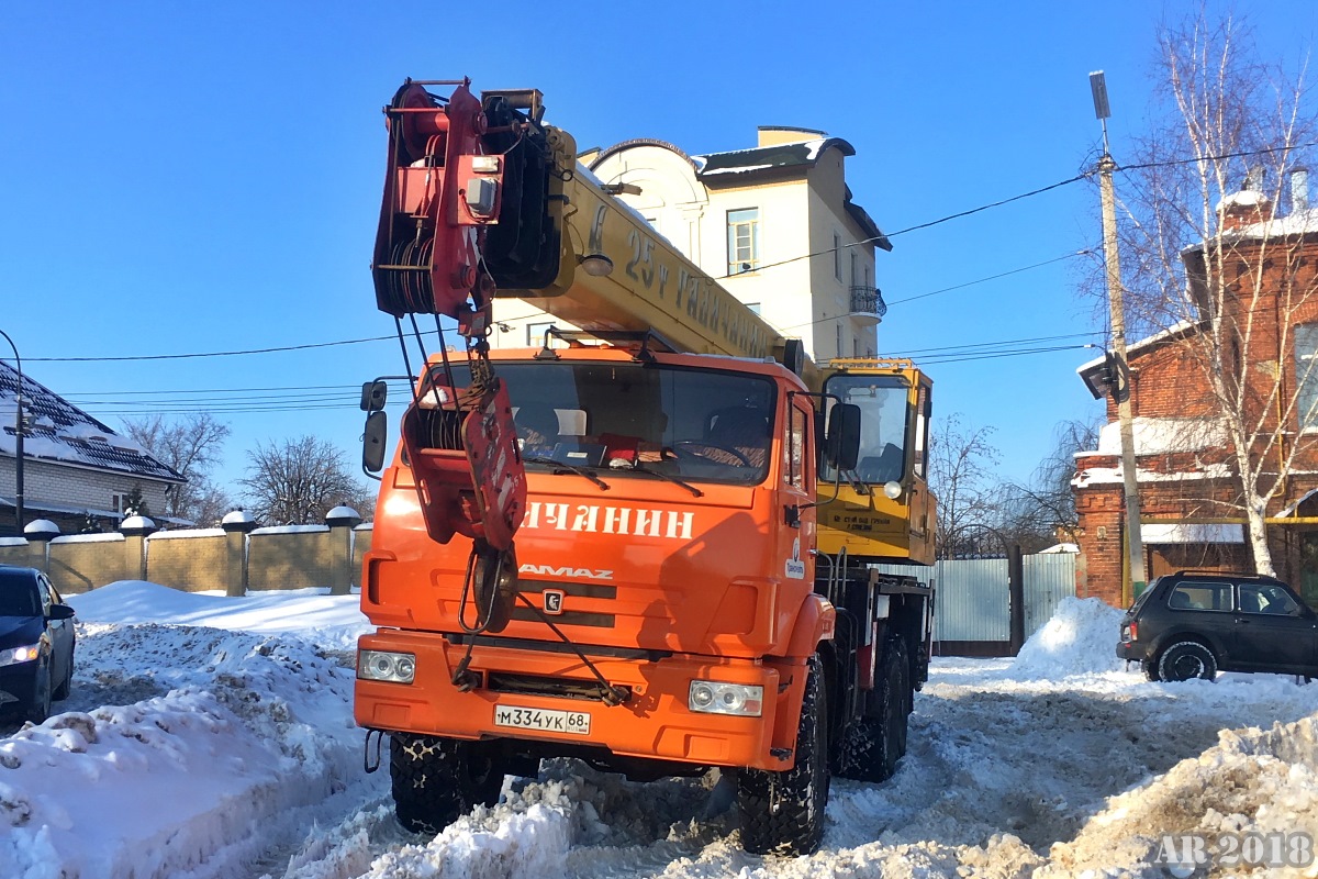 Тамбовская область, № М 334 УК 68 — КамАЗ-43118-24